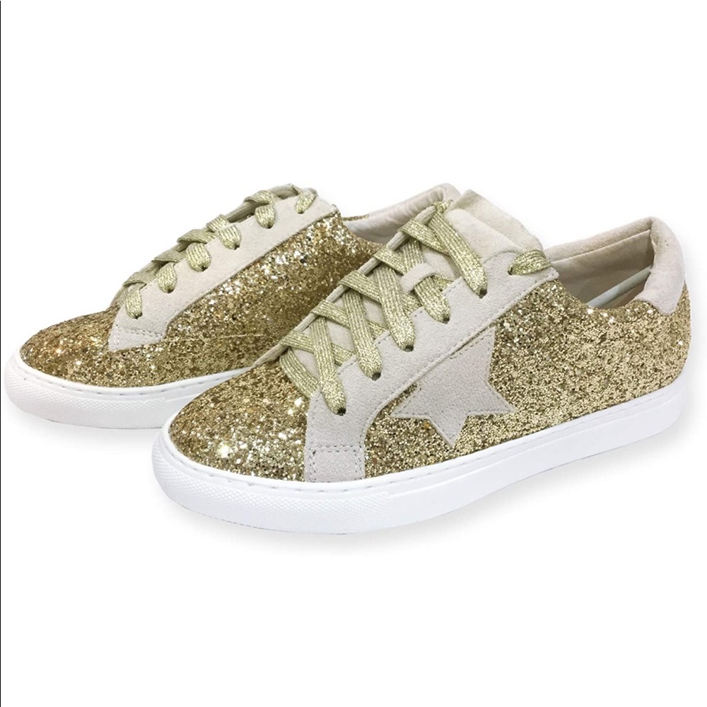 Women’s glitter star sneakers